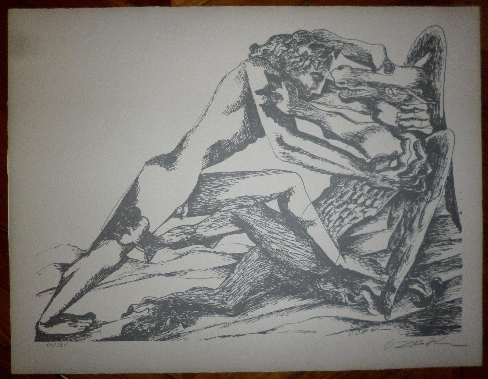 Ossip ZADKINE  Lithographie Originale Sign e Art 