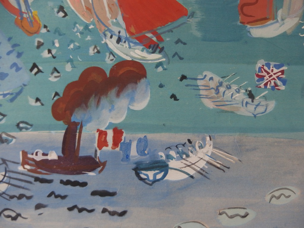 Raoul DUFY - La marine - Lithographie et pochoir signé - Art Moderne -  Plazzart