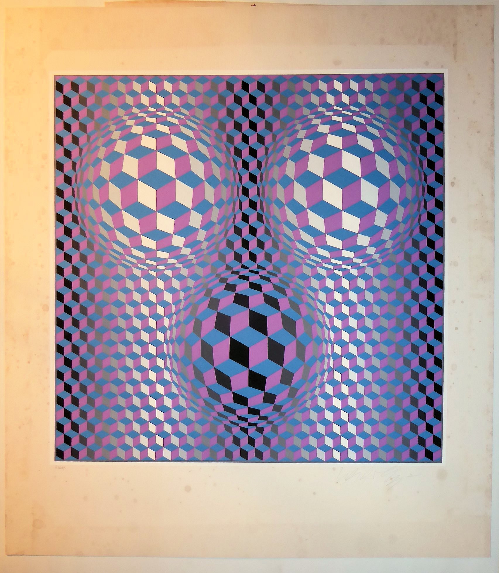 Victor VASARELY Lithographie signée Art Moderne Plazzart