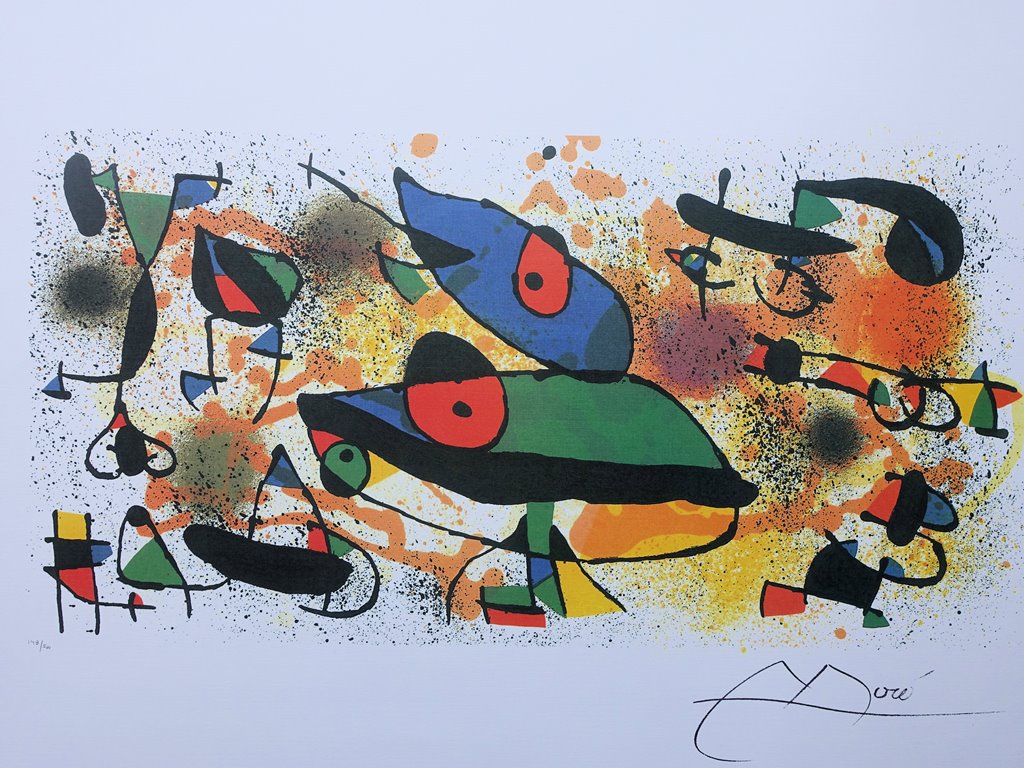 Joan Miro Nachher Skulptur Ii Lithographie Moderne Kunst Plazzart 4538