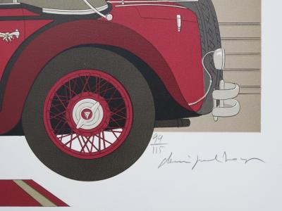 Denis-Paul NOYER : Mercedes Mannheim 370 & Casino de Monté Carlo, Lithographie Originale 2