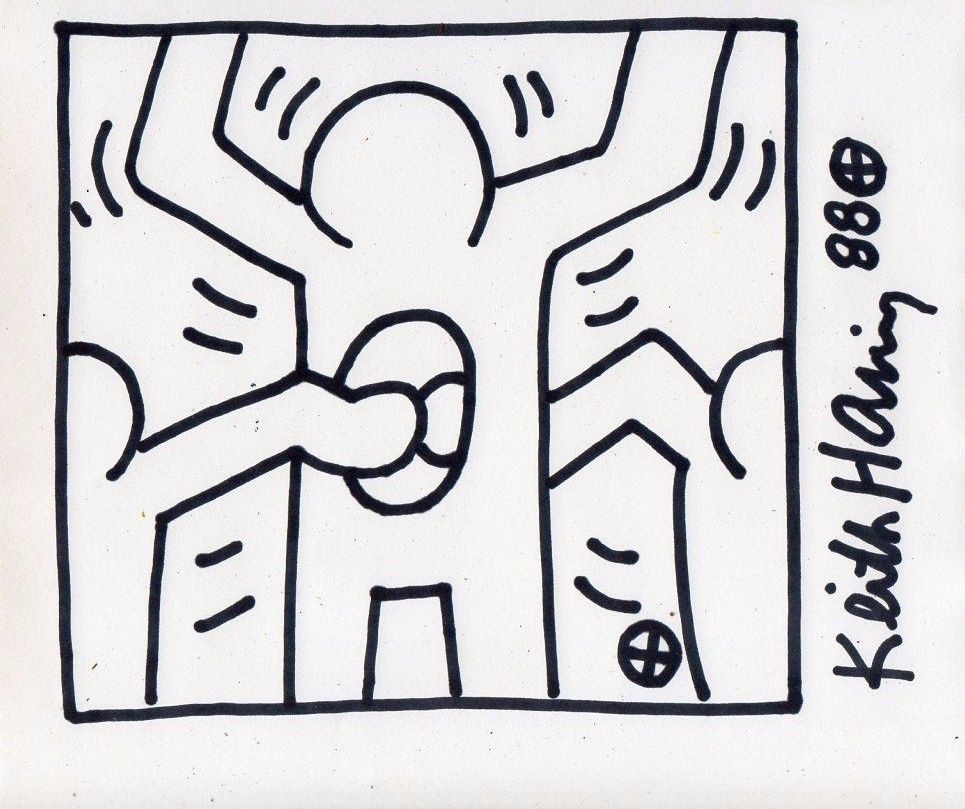 Keith Haring 1958 1990 Sans Titre Dessin Au Feutre Street Art Plazzart 4722