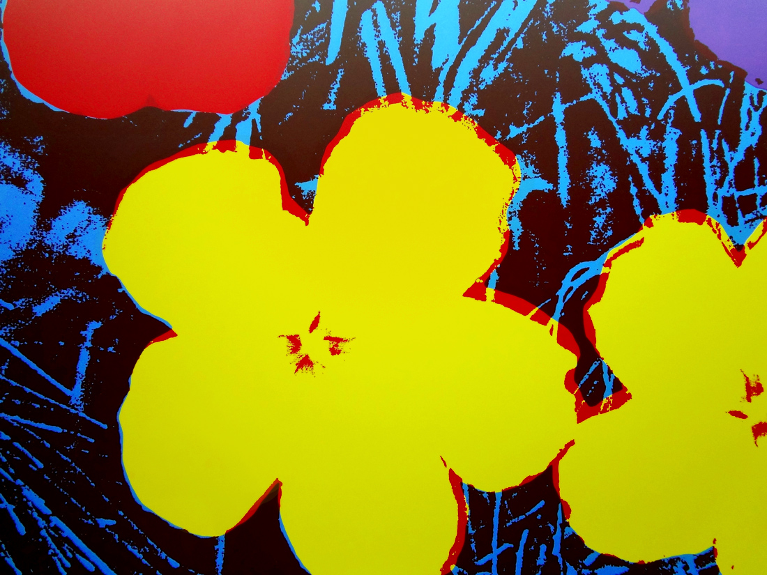 Andy Warhol (after) Sunday B. Morning - Flowers 11.71 Screen Print, COA ...