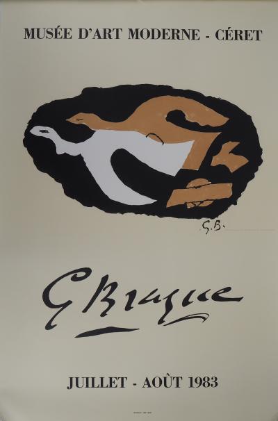 Georges Braque (after) : high quality The Doves - Lithograph