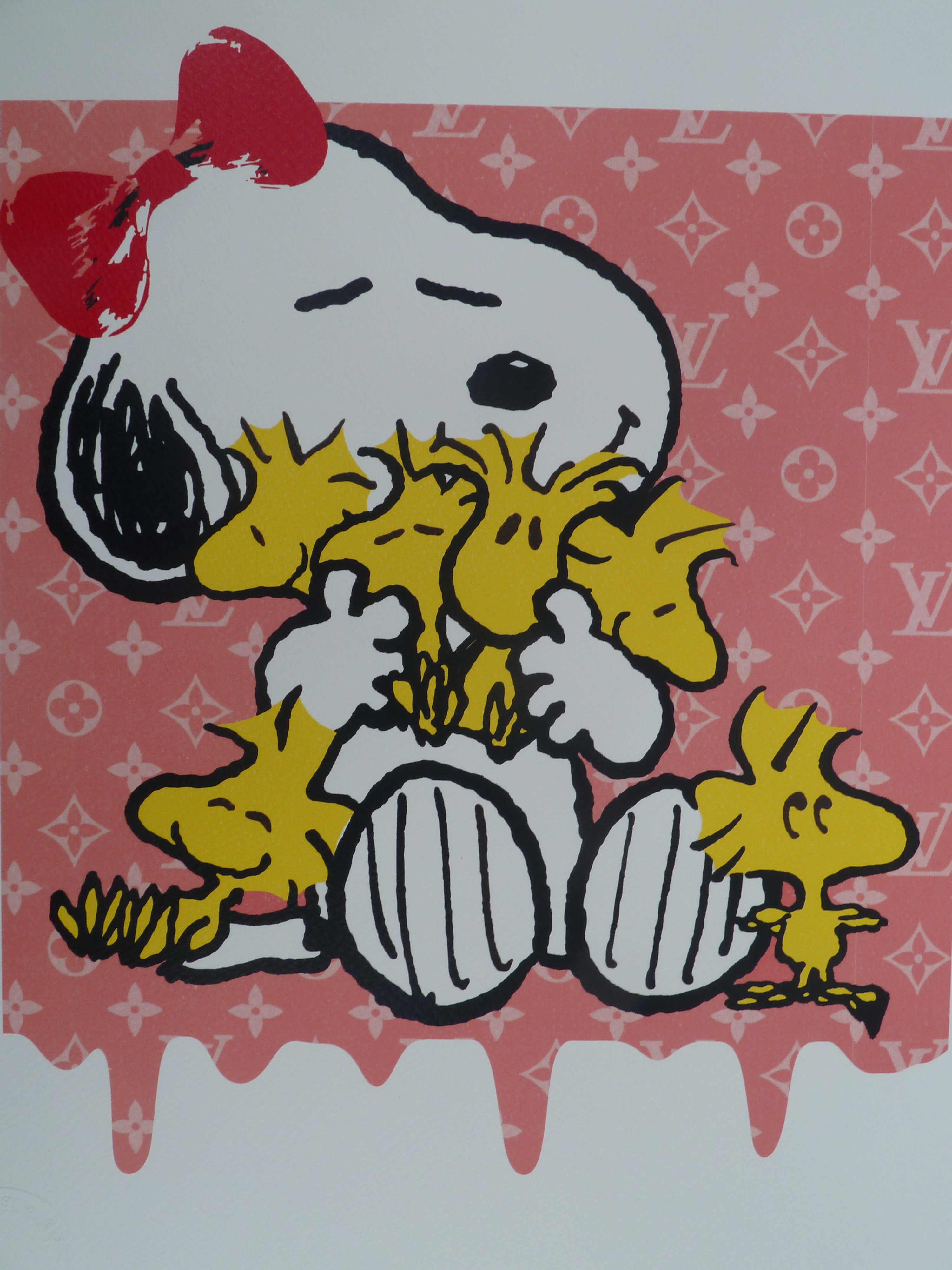 Death NYC - Soopy And Charlie Brown Louis Vuitton House - Sérigraphie  originale signée - - Graffiti, Murale, Street art - Plazzart