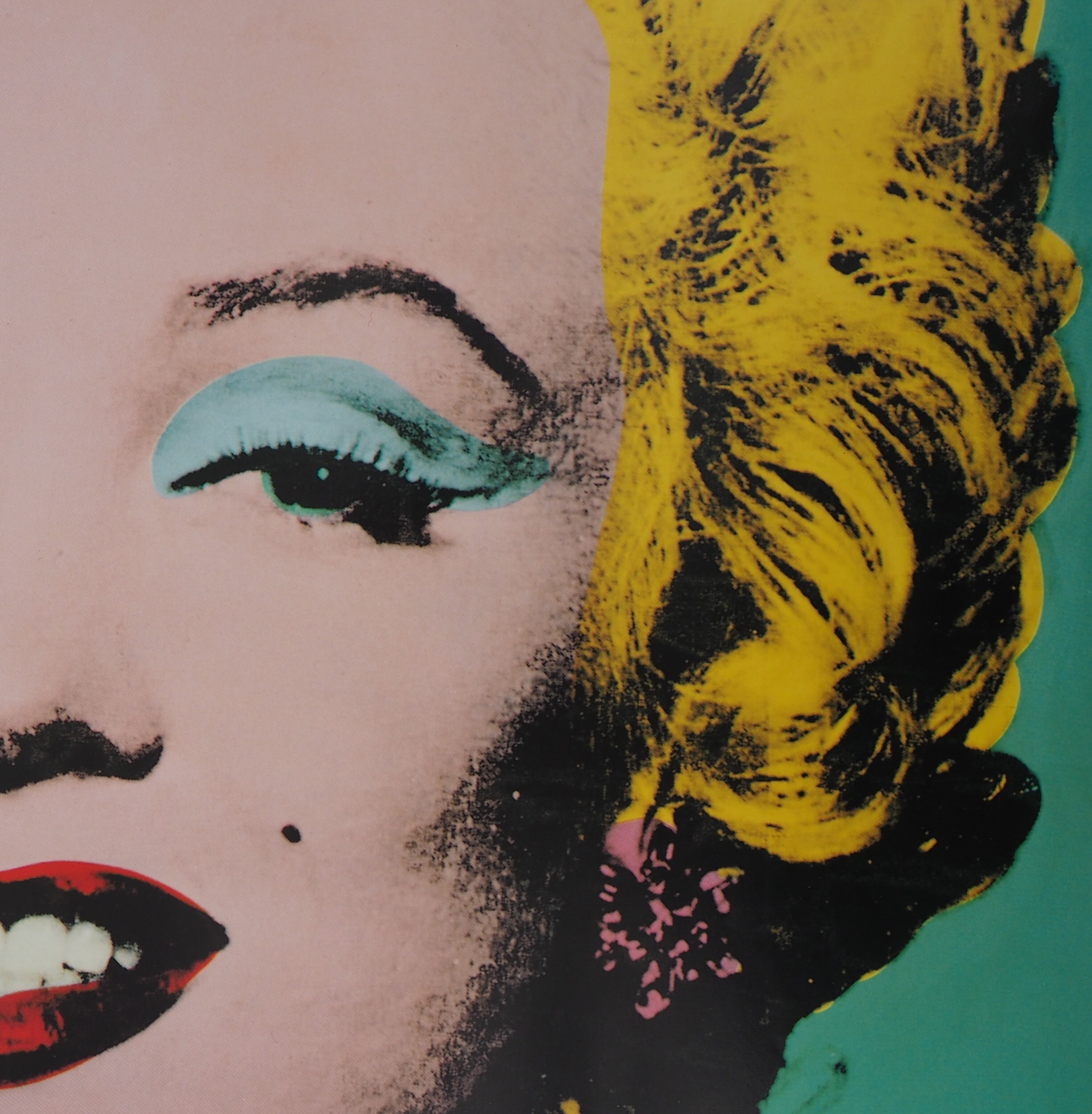 Andy Warhol Marylin Turquoise Affiche Originale Dépoque Pompidou 1990 Art Contemporain 6819