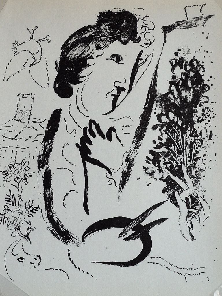 Marc Chagall Autoportrait 1963 Lithograph Post War And Modern Art