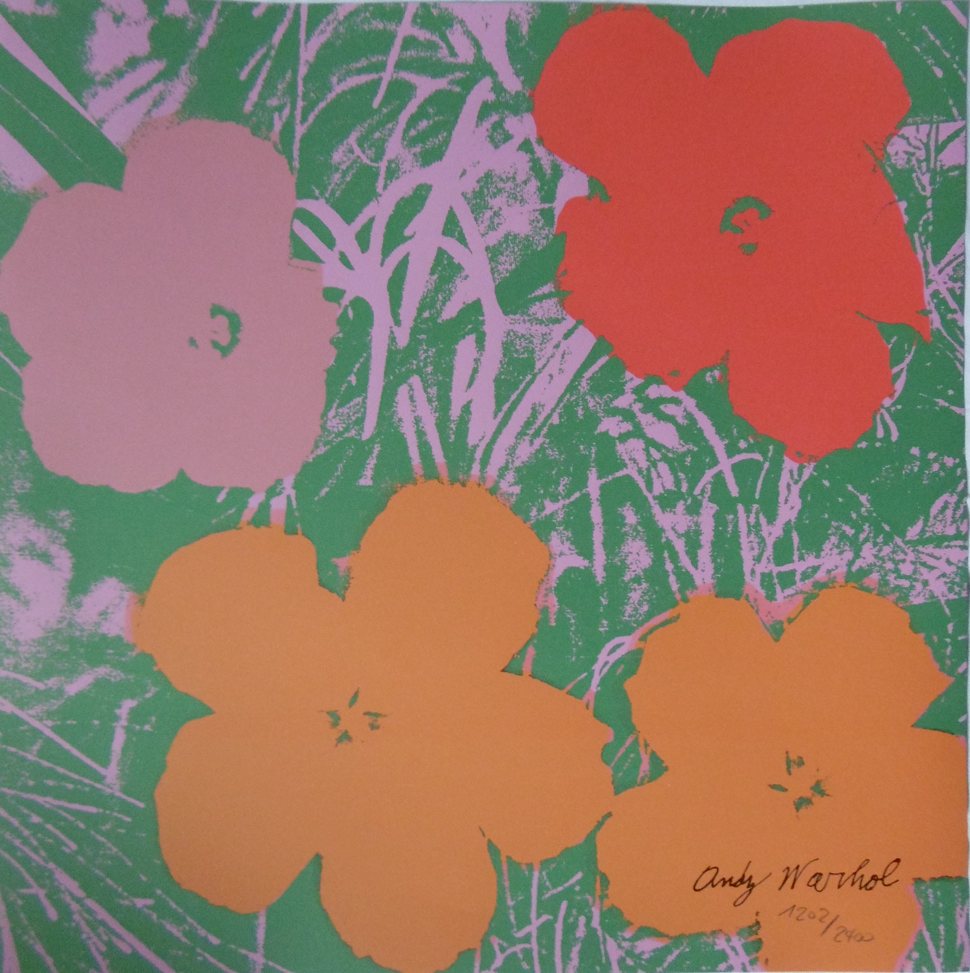 Andy Warhol After Poppy Flowers Lithograph Cmoa Contemporary Art Plazzart