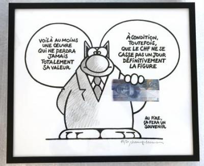 Philippe Geluck La Valeur De L Art Serigraphie Signee Au Crayon Comics Plazzart