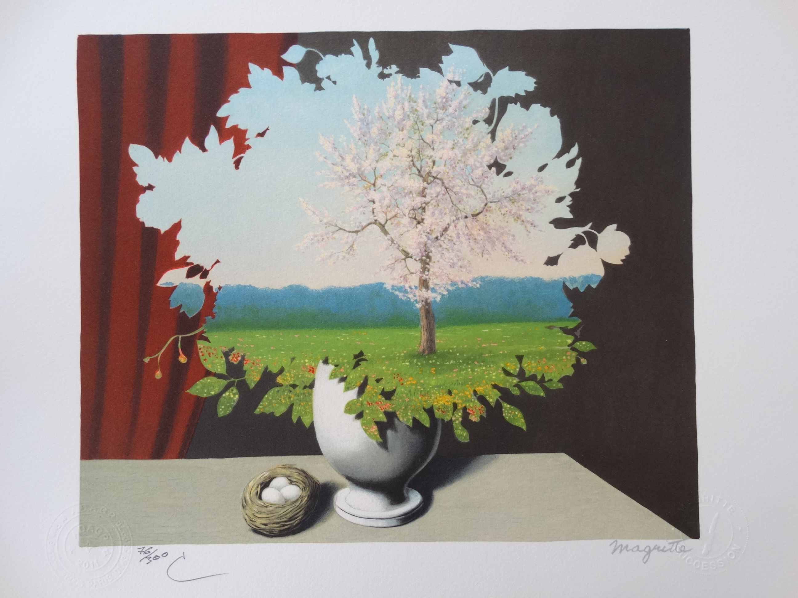 René Magritte (1898-1967). Lithographie Authentifiée Par Le COA ...