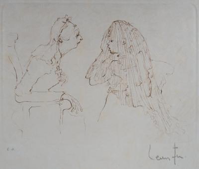 Leonor FINI : Les religieuses - Gravure Originale Signée 2