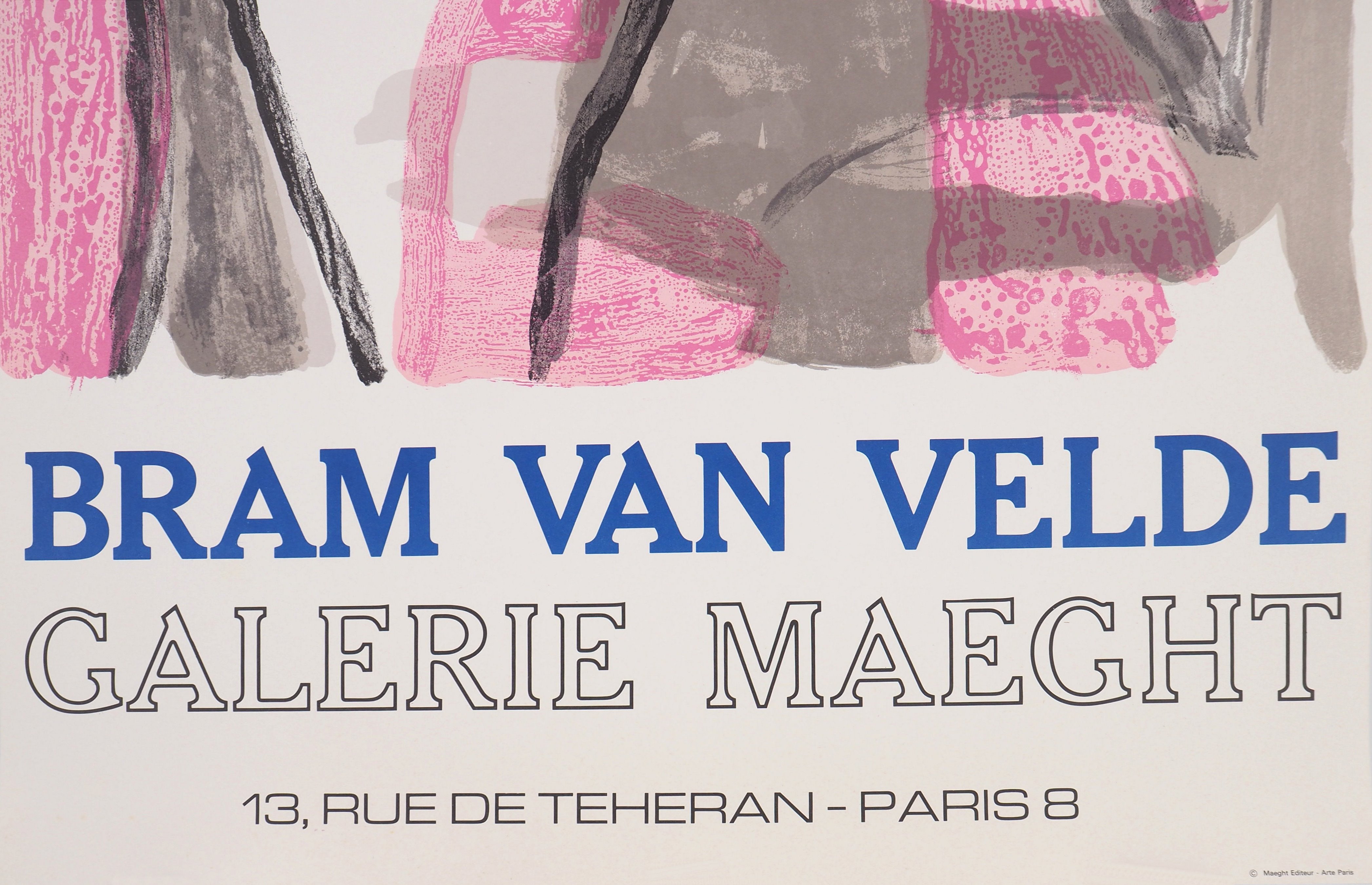 Original Vintage Poster, Galerie Maeght Bram Van Velde,