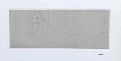 Henri MATISSE - Desnudo reclinado, 1929, Grabado original con monograma