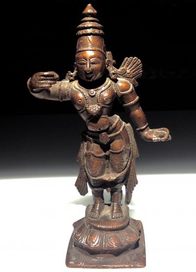 Inde - Statuette de Rama en bronze, XXème siècle 2