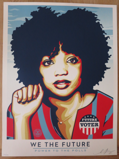 Shepard FAIREY (Obey) - We The Future the future power to the polls - Sérigraphie signée 2