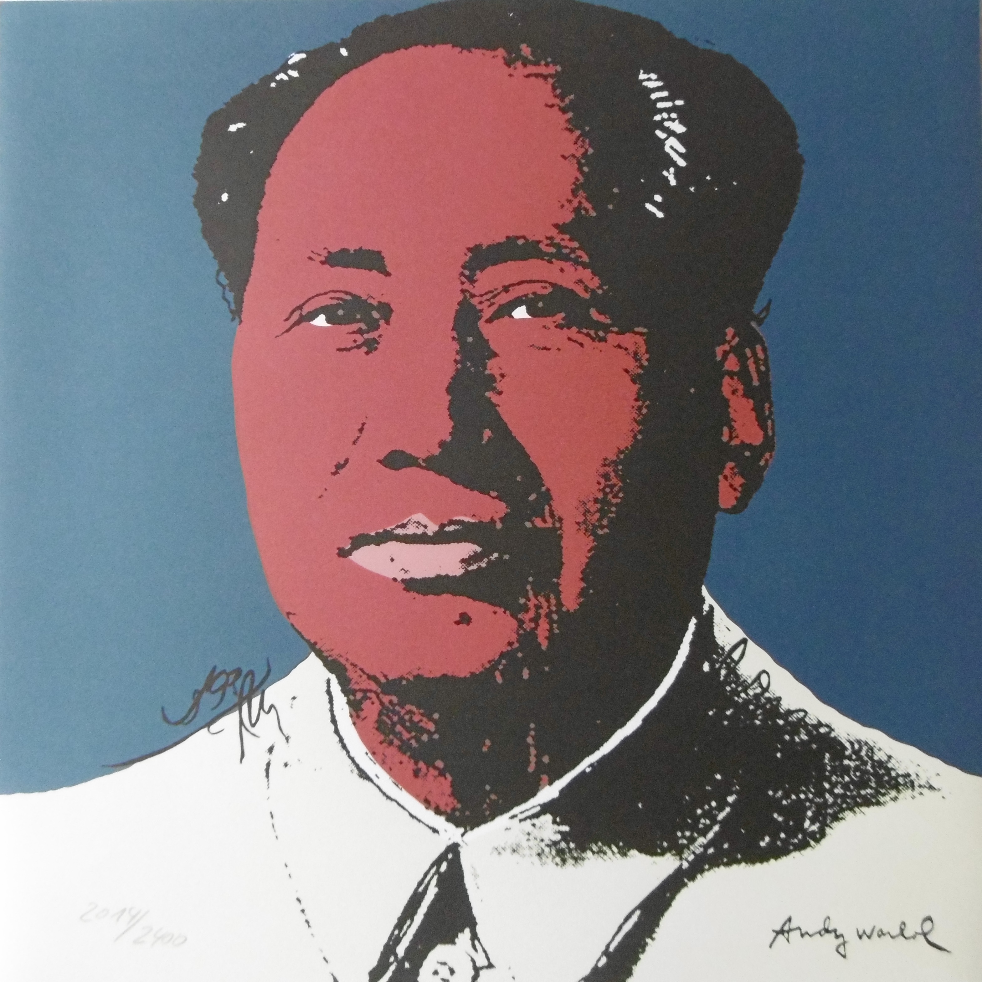 Andy WARHOL (after) - - - lithograph Blue - Art Contemporary Zedong Mao Plazzart
