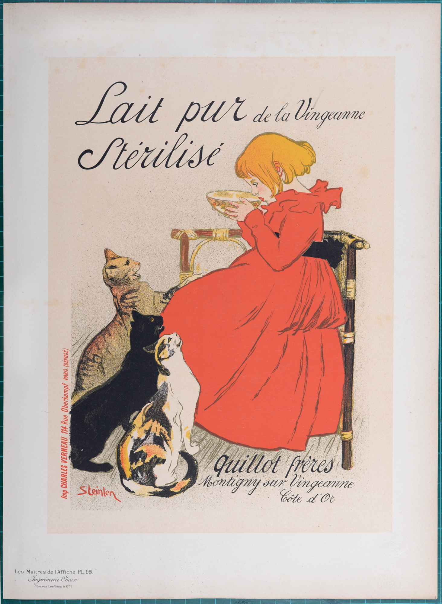 Théophile Alexandre Steinlen Lait Pur La Vingeanne 1896