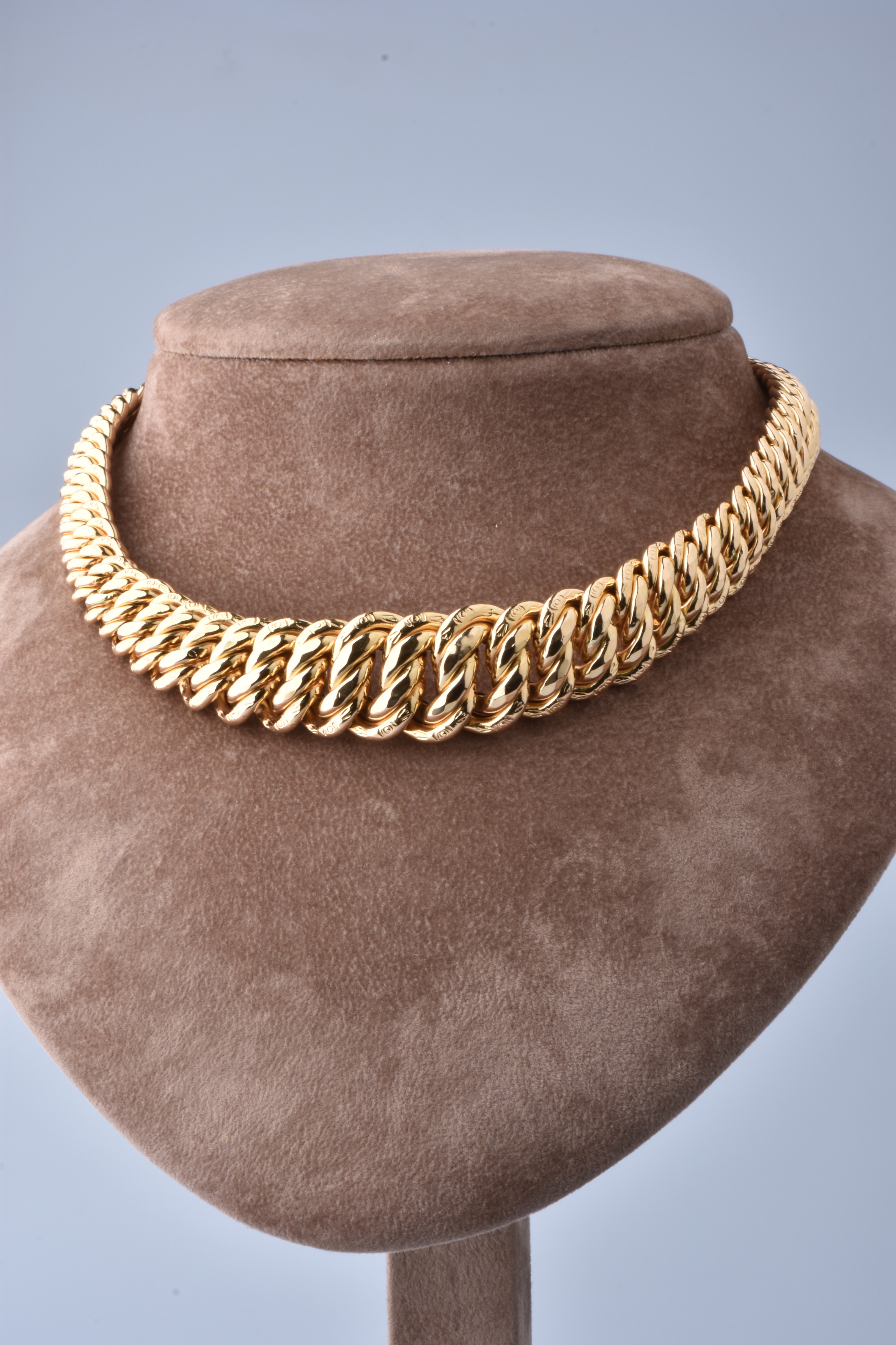 Collier en or jaune de 44,5 cm, chaîne en maille Américaine - Bijoux et ...