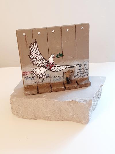 BANKSY - Walled Off Hotel, 2018 - Resin and ceramic sculpture