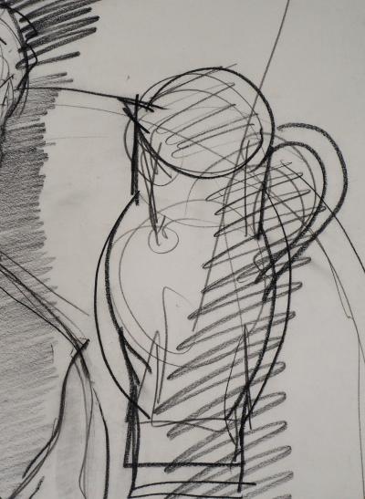Max PAPART : Hommage à madame Cézanne, 1955 - Dessin original signé 2