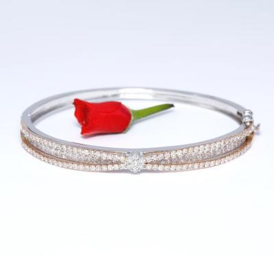 Bracelet en or blanc et rose 2