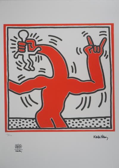 Keith Haring Art Print - Earth, world