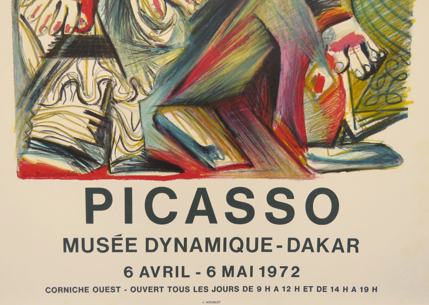 Pablo Picasso - Affiche lithographique originale - Musée Dynamique