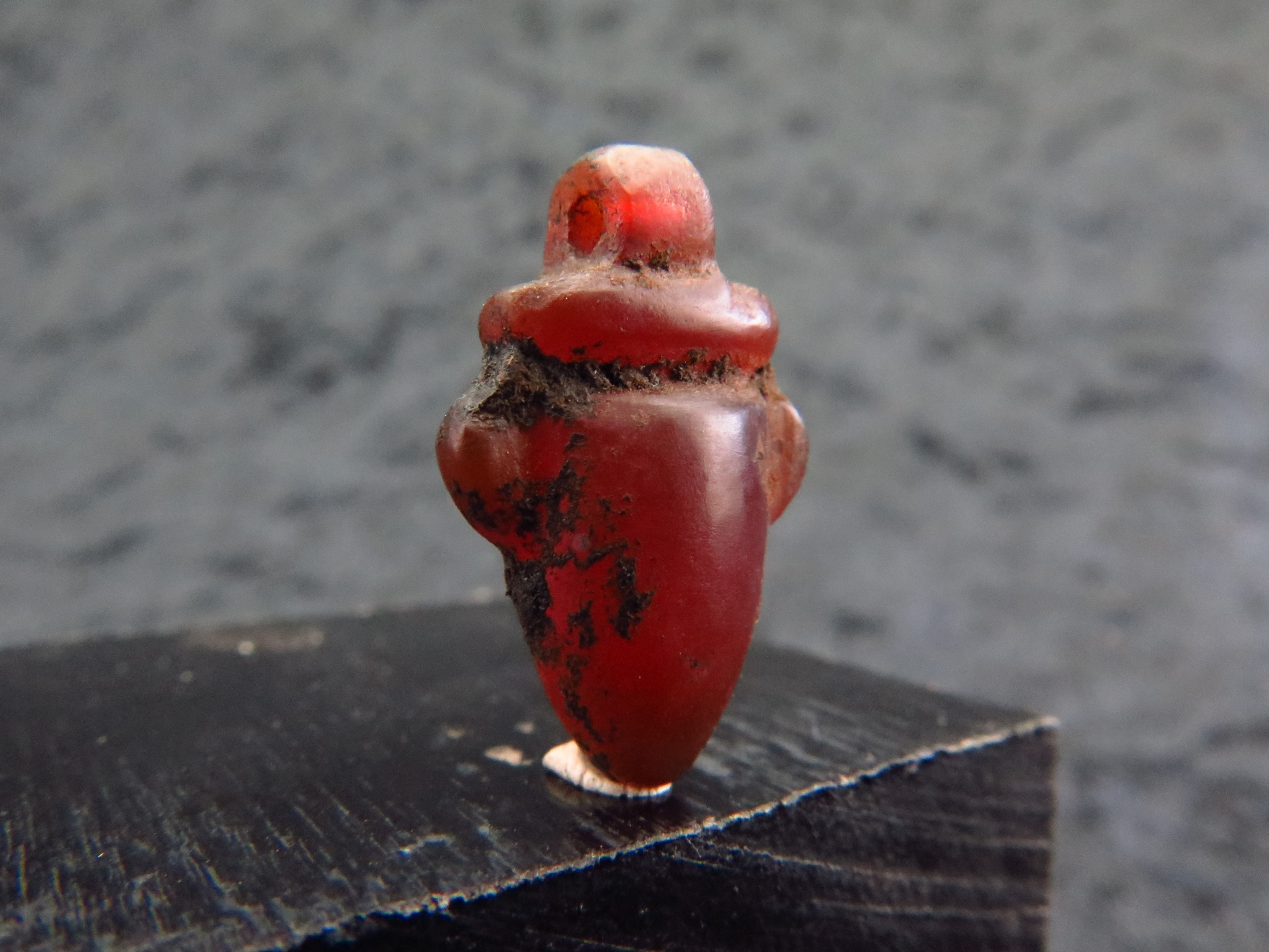 Ancient Egyptian carnelian Heart ('Ib') amulet - Archaeology - Plazzart