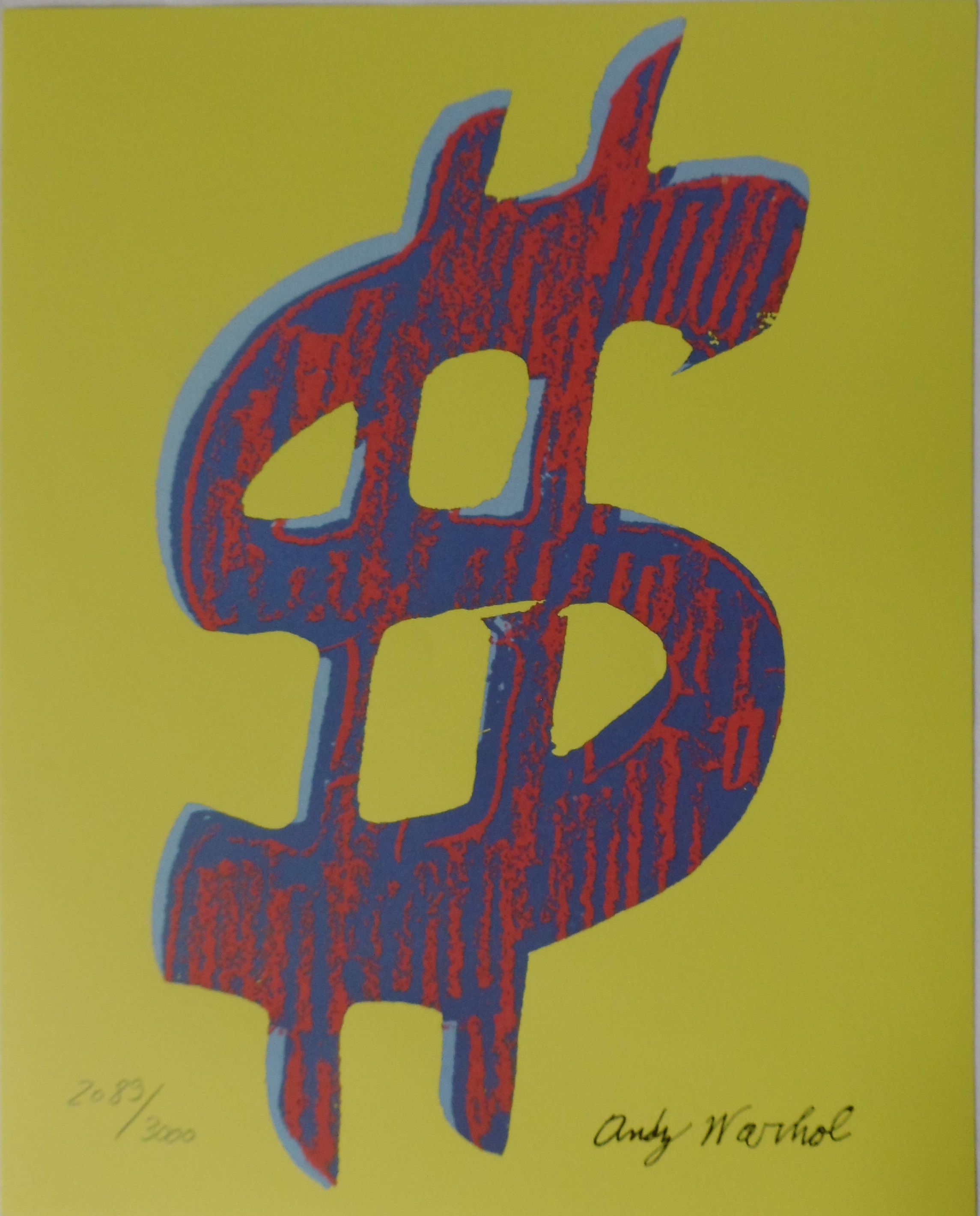 Andy WARHOL (after) - Us Dollar Jaune - Lithograph - Contemporary Art ...