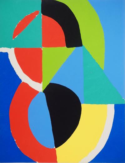 Sonia DELAUNAY (d’après) - Rythme de couleurs, 1956 - Lithographie et pochoir 2