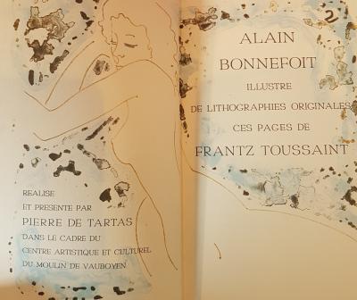 Frantz TOUSAINT - Le jardin des caresses, 1985 - Volume illustré par Alain Bonnefoit 2