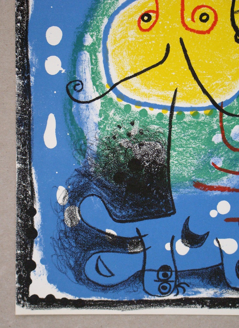 Joan Miro Personnage 1957 Lithographie Originale Art Moderne Plazzart 8118