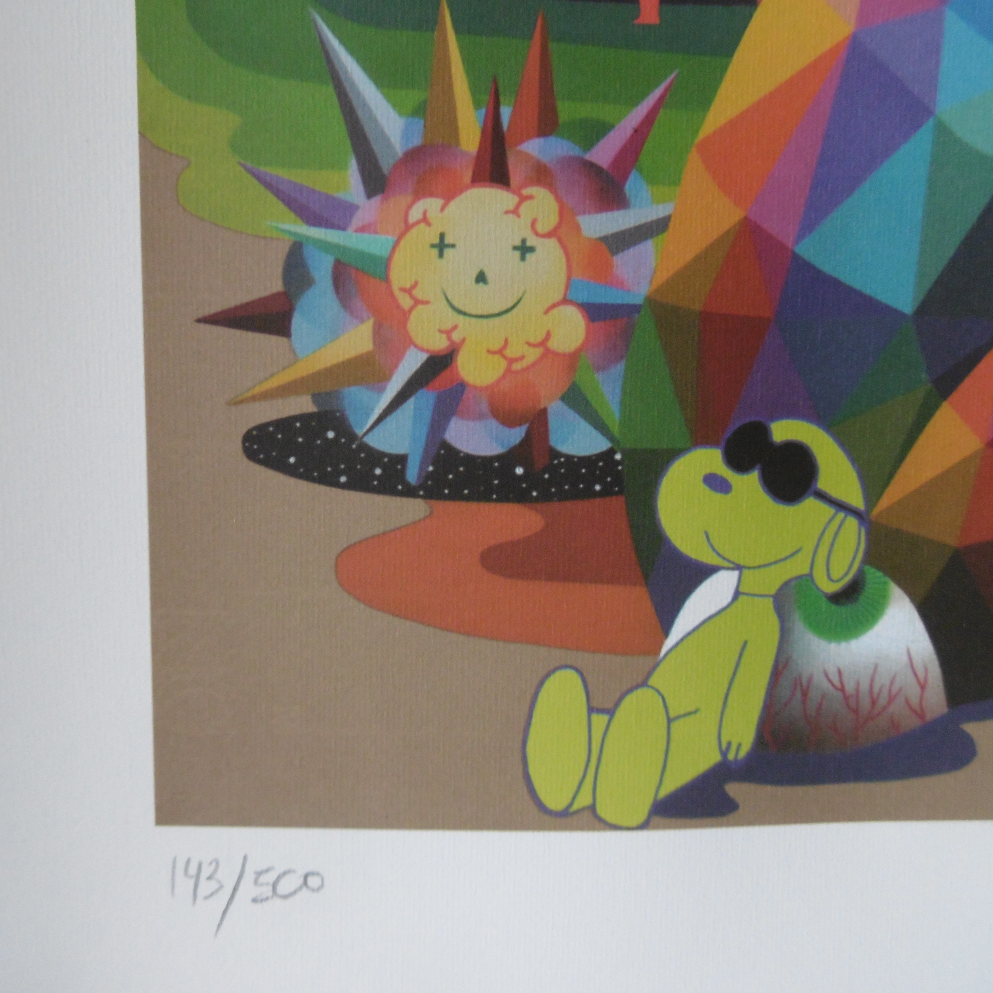 Okuda - Quarantine Dreams, 2020 - Signed silkscreen - Street Art