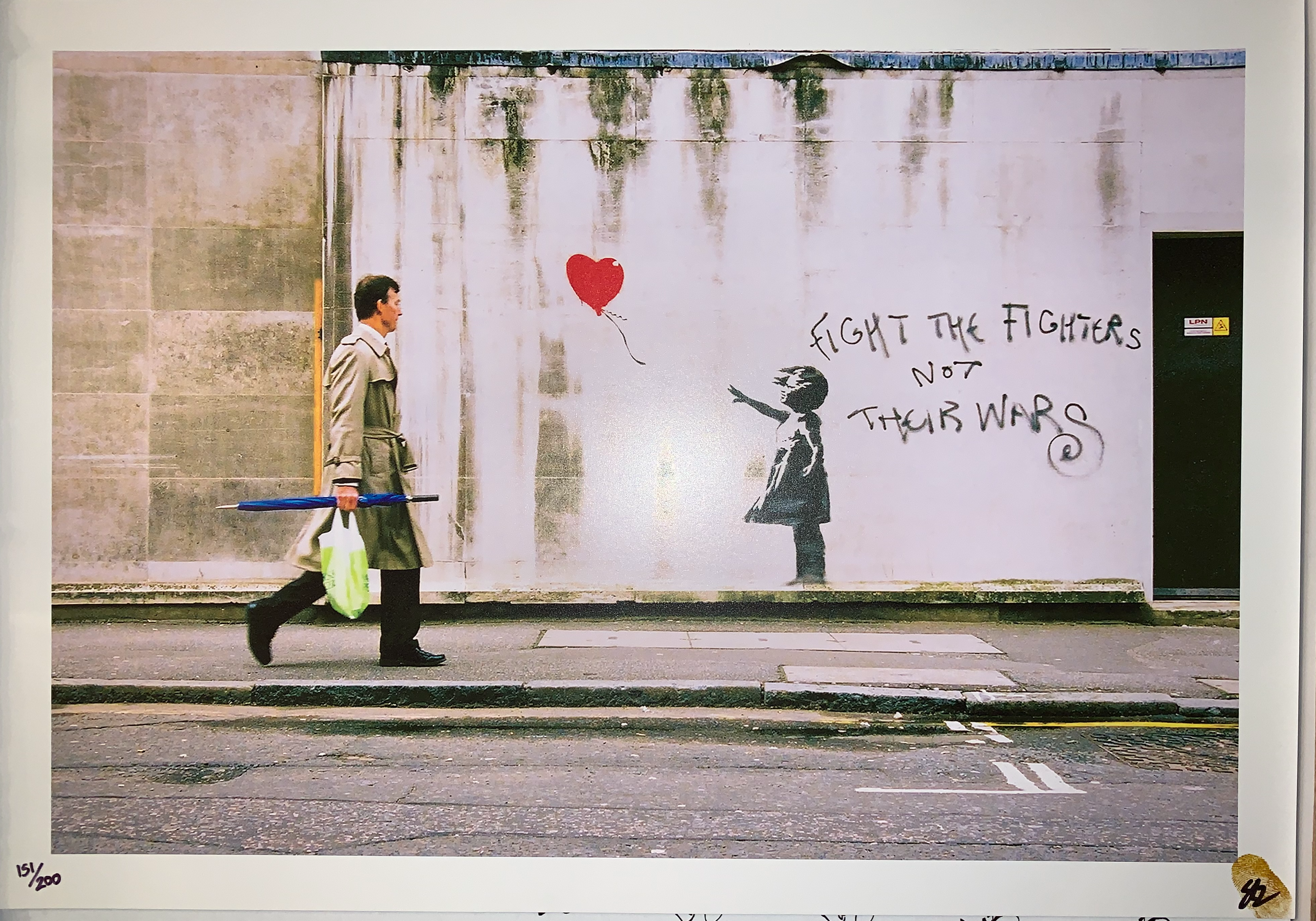 Steve LAZARIDES - Banksy Captured / Girl With Balloon, 2020 - Hand 