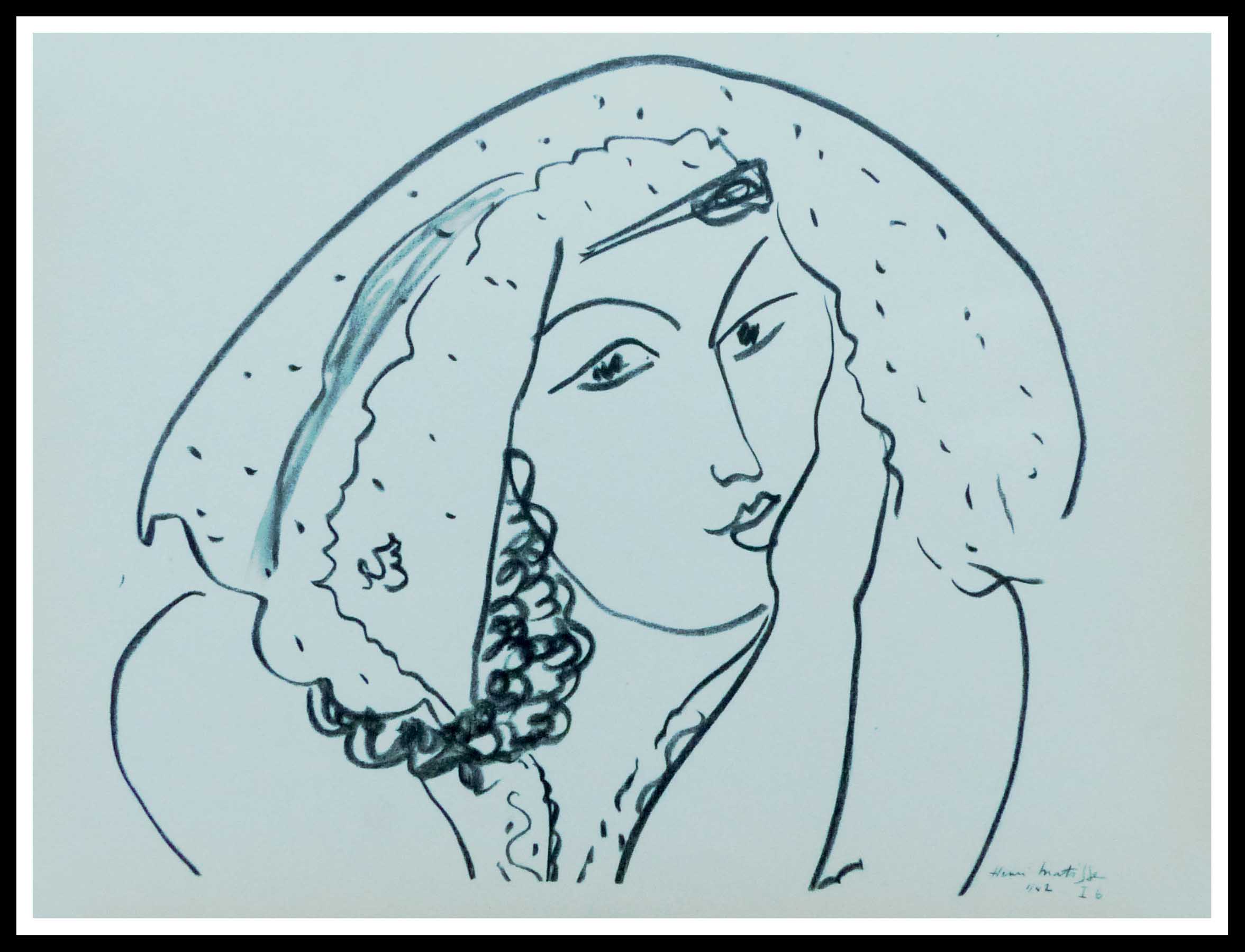 Henri MATISSE (after) - L’andalouse, 1943 - Lithograph | Barnebys