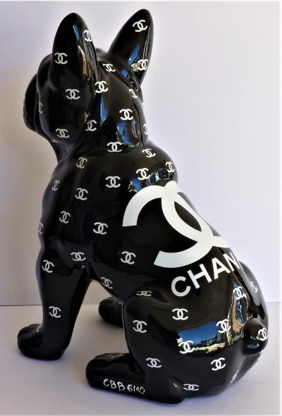Patrick KONRAD - Louis VUITTON Black Bulldog - Sculpture - Revelations -  Plazzart