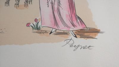Raymond PEYNET : Les amoureux dans le parc, 1990 - Lithographie originale signée au crayon 2