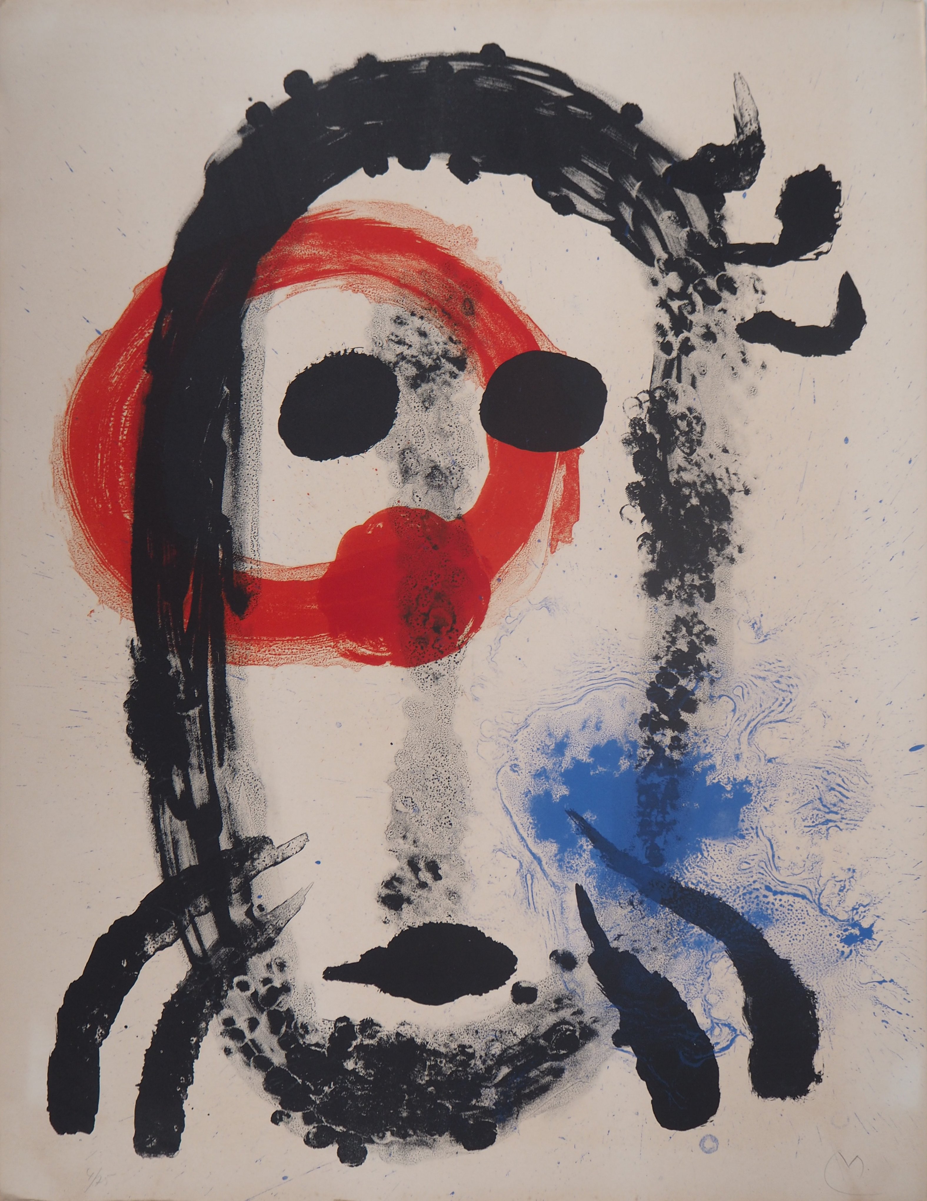 Joan MIRO - Portrait surréaliste, 1961 - Lithographie originale, Signée ...