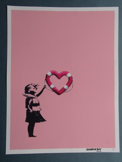 Banksy Girl With Balloon (metal) (Mixed Media) 2006