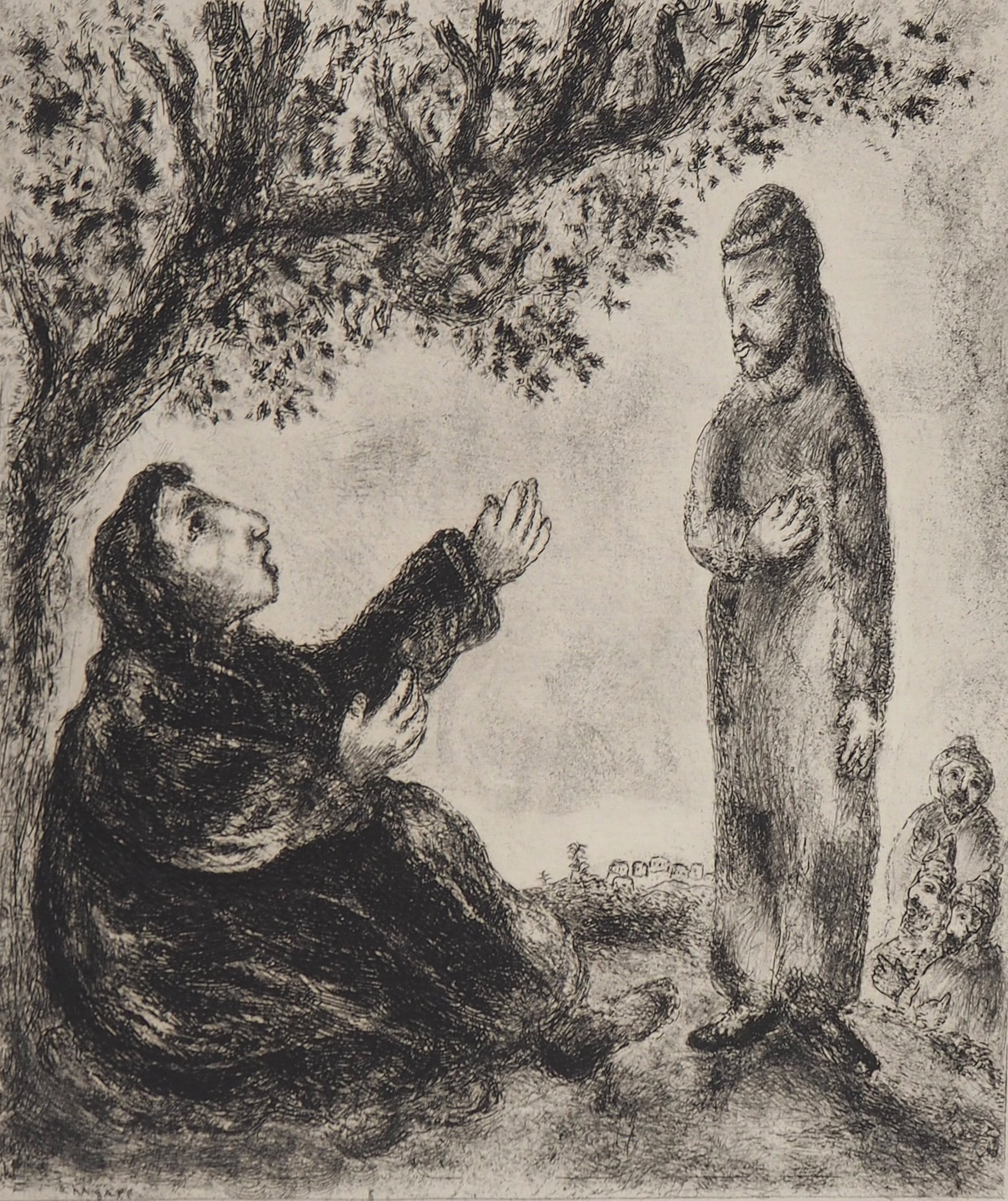 Marc CHAGALL - Bible: Deborah the Prophetess, 1958 - Original etching -  Post War & Modern Art - Plazzart