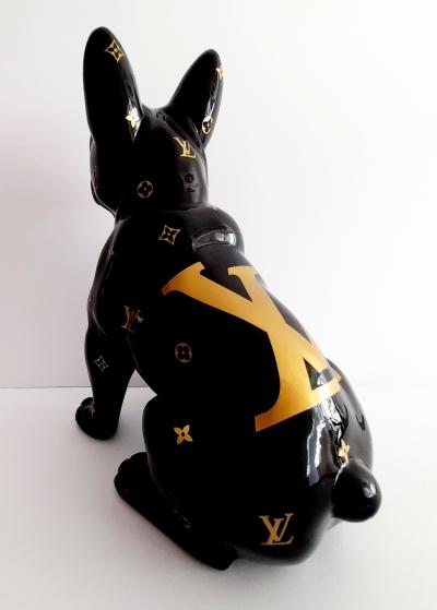 Objects & sculptures Black bulldog LV by Cobra Art