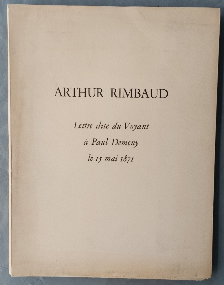 rimbaud lettre du voyant