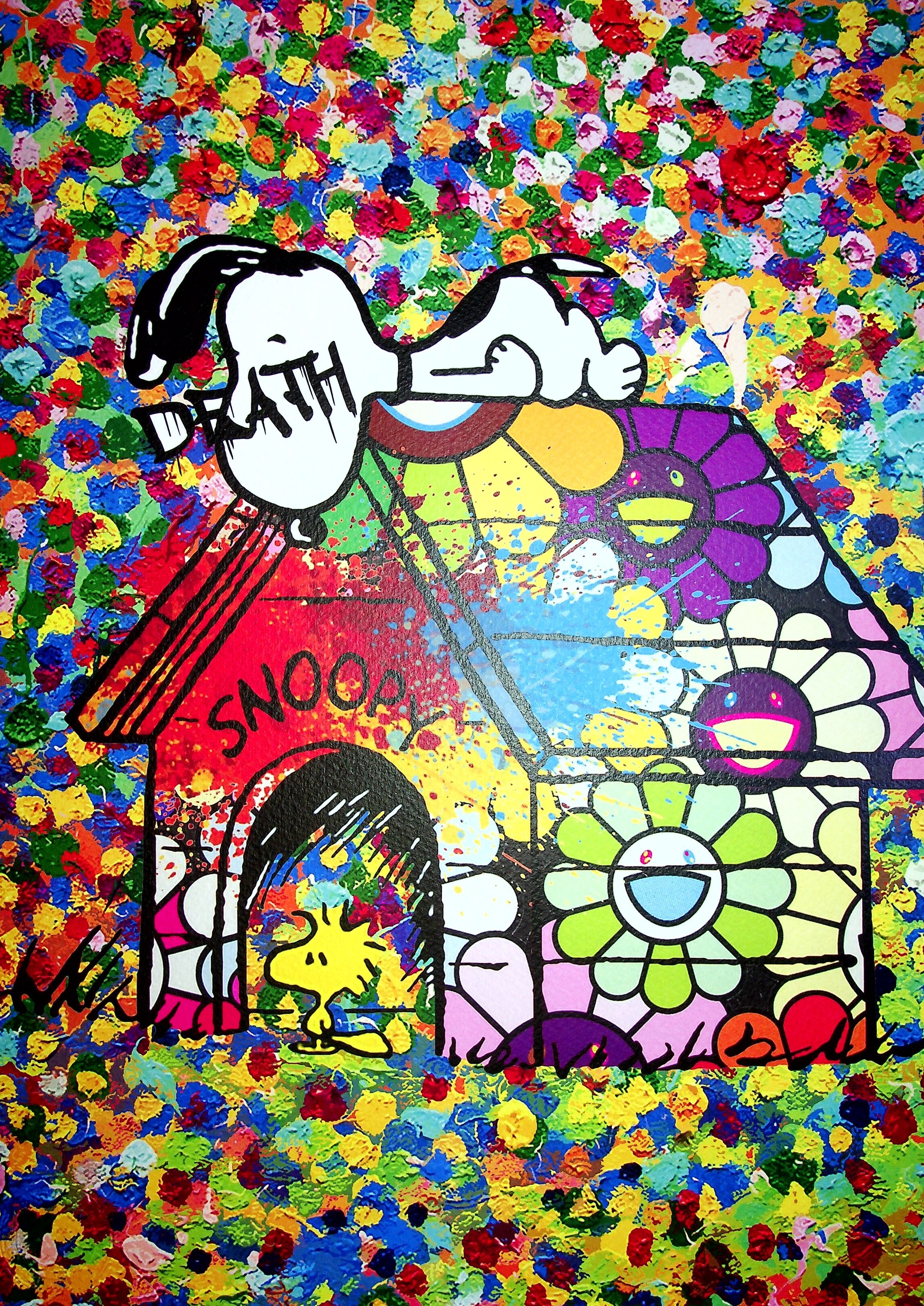 Death NYC - Snoopy's kennel by Murakami, 2020 - Original signed