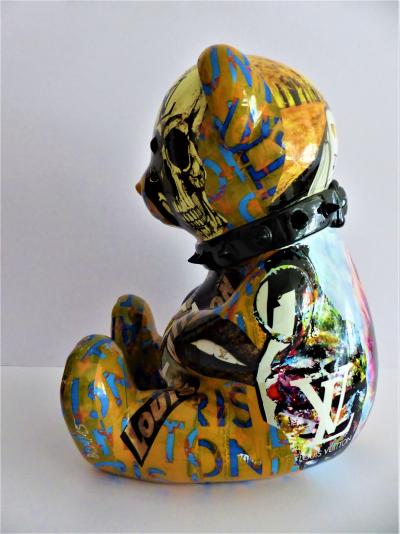 Patrick KONRAD - Pop Art Crazy Bear - Sculpture - Revelations - Plazzart