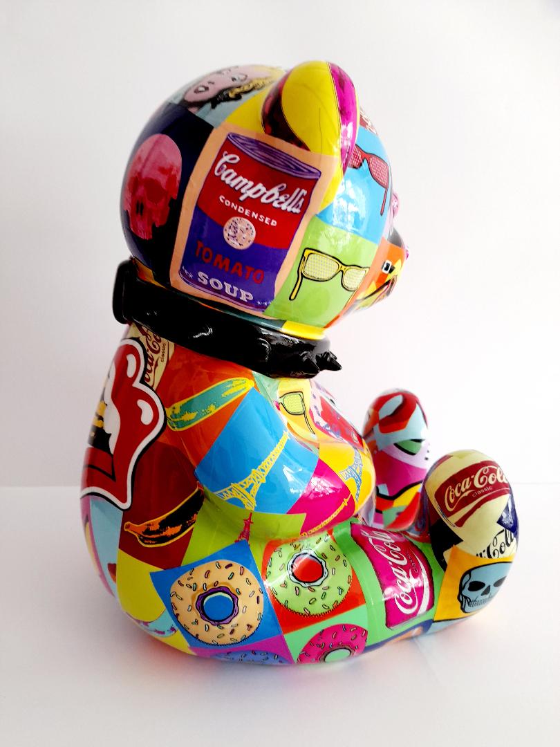 Patrick KONRAD - Pop Art Crazy Bear - Sculpture - Revelations - Plazzart