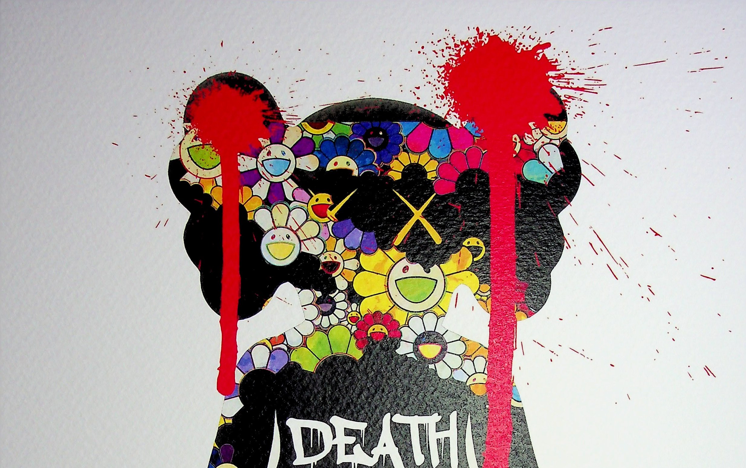 DEATH NYC ltd ed signed LG street art print 45x32cm takashi