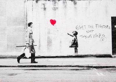 Steve LAZARIDES - Banksy captured / Girl with balloon, 2020