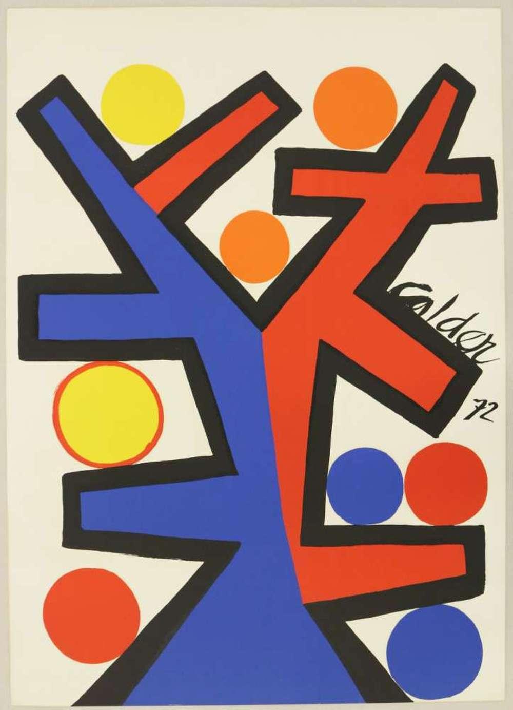 Alexander Calder Asimetr A Litograf A Arte Moderno Plazzart