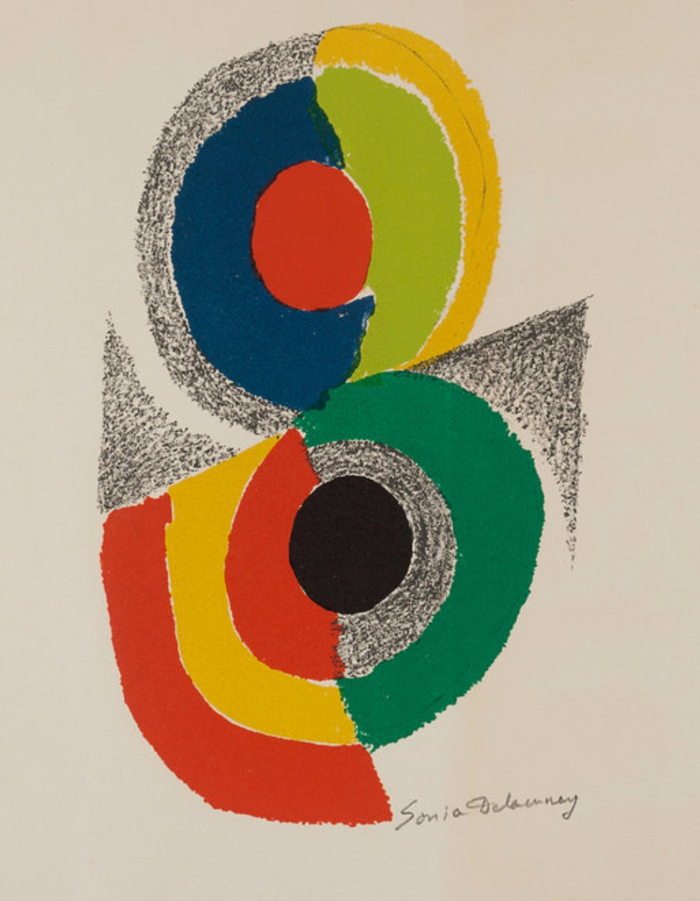 Sonia DELAUNAY - Rhythms and colors, 1971 - Original lithograph signed ...