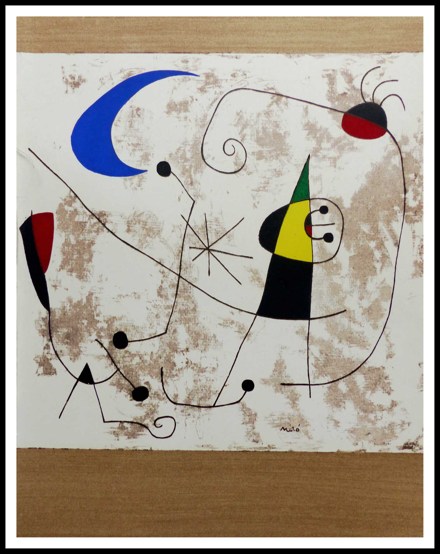 Joan Miro Nachher Charaktere 1957 Schablone Moderne Kunst Plazzart 4113